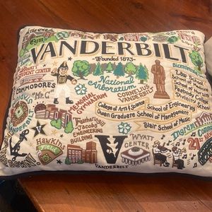 Vanderbilt embroidered pillow